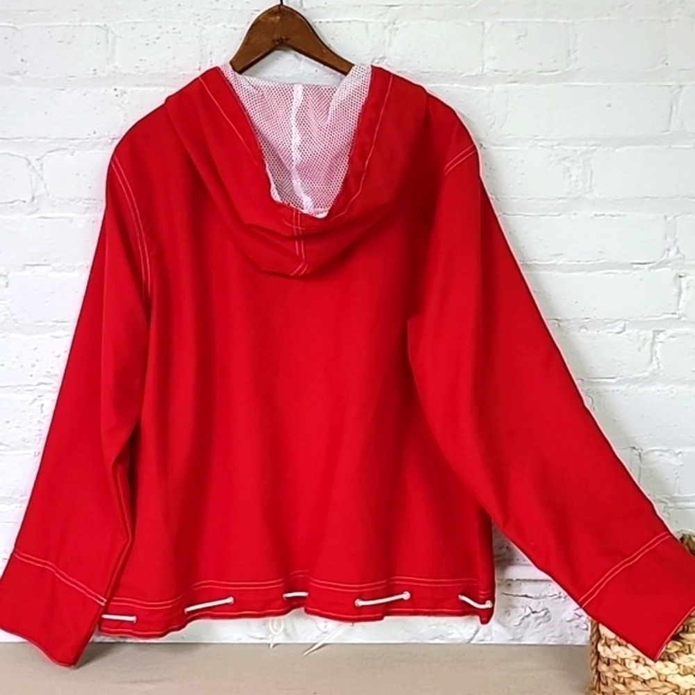 1980s/90s Vintage Nautical Red Jacket Size Large Teddi - Picture 4 of 7